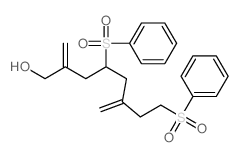 4,8-bis(benzenesulfonyl)-2,6-dimethylidene-octan-1-ol structure