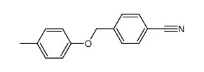 4-p-tolyloxymethyl-benzonitrile结构式