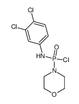 N-(3,4-dichlorophenyl)-P-morpholinophosphonamidic chloride结构式