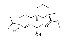 methyl 7α,13β-dihydroxyabiet-8(14)-en-18-oate Structure