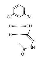 5-((2',6'-dichlorophenyl)hydroxymethyl)-6-methyl-4,5-dihydro-(2H)-3-pyridazinone结构式