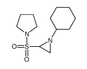 1-(1-cyclohexylaziridin-2-yl)sulfonylpyrrolidine Structure