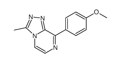 8-(4-methoxyphenyl)-3-methyl-[1,2,4]triazolo[4,3-a]pyrazine结构式