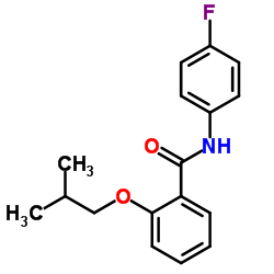 N-(4-Fluorophenyl)-2-isobutoxybenzamide结构式