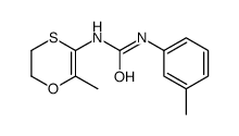 1-(6-methyl-2,3-dihydro-1,4-oxathiin-5-yl)-3-(3-methylphenyl)urea结构式