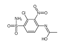 N-(3-chloro-2-nitro-4-sulfamoylphenyl)acetamide结构式