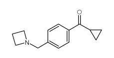 4-(AZETIDINOMETHYL)PHENYL CYCLOPROPYL KETONE structure