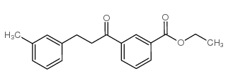 3'-CARBOETHOXY-3-(3-METHYLPHENYL)PROPIOPHENONE结构式