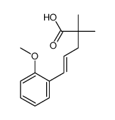 5-(2-methoxyphenyl)-2,2-dimethylpent-4-enoic acid Structure