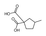 3-methylcyclopentane-1,1-dicarboxylic acid结构式