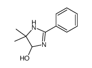 5,5-dimethyl-2-phenyl-1,4-dihydroimidazol-4-ol Structure