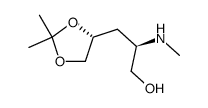 (2R,4R)-1,2-O-isopropylidene-4-(methylamino)pentane-1,2,5-triol Structure