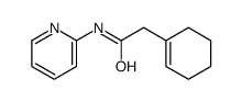 2-(cyclohexen-1-yl)-N-pyridin-2-ylacetamide结构式