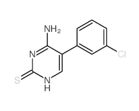 2(1H)-Pyrimidinethione,6-amino-5-(3-chlorophenyl)-结构式