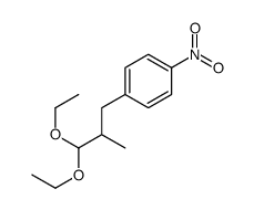 1-(3,3-diethoxy-2-methylpropyl)-4-nitrobenzene结构式