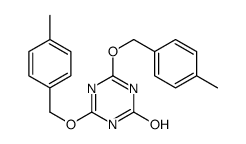 4,6-bis[(4-methylphenyl)methoxy]-1H-1,3,5-triazin-2-one Structure