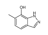 6-Methyl-1(2)H-indazol-7-ol结构式