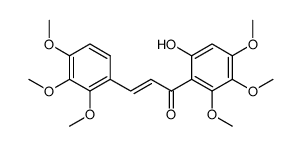 2'-Hydroxy-2,3,4,4',5',6'-hexamethoxychalkone Structure