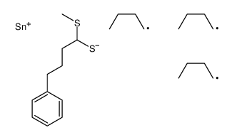 tributyl-(1-methylsulfanyl-4-phenylbutyl)sulfanylstannane结构式