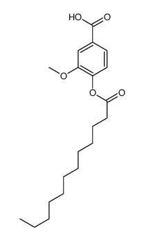 4-dodecanoyloxy-3-methoxybenzoic acid Structure