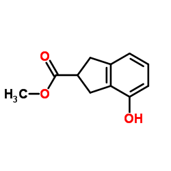 Methyl 4-hydroxy-2-indanecarboxylate Structure