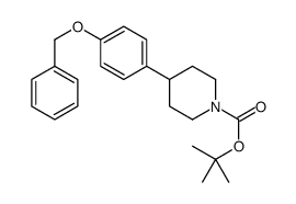 4-(4-苄氧基苯基)-1-N-Boc-哌啶结构式