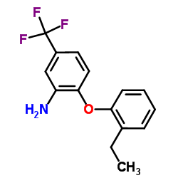 2-(2-Ethylphenoxy)-5-(trifluoromethyl)aniline Structure