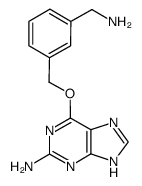 O6-[3-(aminomethyl)benzyl]guanine结构式