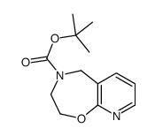 tert-butyl 3,5-dihydro-2H-pyrido[3,2-f][1,4]oxazepine-4-carboxylate结构式