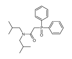 2-diphenylphosphoryl-N,N-bis(2-methylpropyl)acetamide结构式