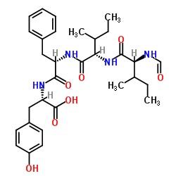 N-FORMYL-NLE-LEU-PHE-TYR structure