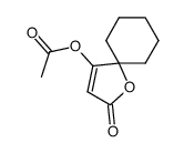 4-acetoxy-1-oxa-spiro[4.5]dec-3-en-2-one结构式