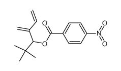 4-Nitro-benzoic acid 1-tert-butyl-2-methylene-but-3-enyl ester结构式