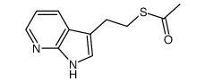 S-2-(1H-pyrrolo[2,3-b]pyridin-3-yl)ethyl ethanethioate Structure