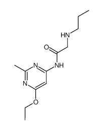 N-propyl-glycin-(6-ethoxy-2-methyl-pyrimidin-4-ylamide) Structure