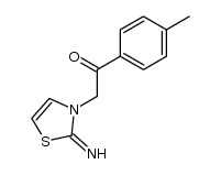 2-(2-imino-thiazol-3-yl)-1-p-tolyl-ethanone Structure