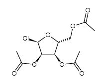 2,3,5-tri-O-acetyl-α-D-ribofuranosyl chloride Structure