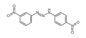 N-(3-nitro-phenyl)-N'-(4-nitro-phenyl)-triazene Structure