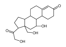 18-hydroxy-19-norcorticosterone Structure