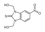 1,3-bis(hydroxymethyl)-5-nitrobenzimidazole-2-thione Structure