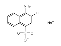 Sodium 1-amine-2-naphthol-4-sulfonate Structure