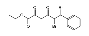 Ethyl 5,6-dibromo-2,4-dioxo-6-phenylhexanoate Structure