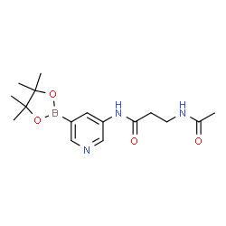 5-(3-Acetamidopropanamido)pyridine-3-boronic acid pinacol ester Structure