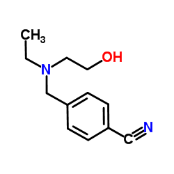 4-{[Ethyl(2-hydroxyethyl)amino]methyl}benzonitrile结构式