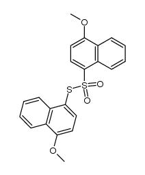 S-4'-methoxy-1'-naphthyl 4-methoxy-naphthalene-1-thiosulphonate Structure