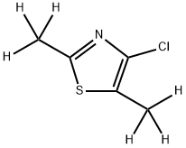 4-Chloro-2,5-(dimethyl-d6)-thiazole structure