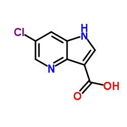 6-chloro-1H-pyrrolo[3,2-b]pyridine-3-carboxylic acid structure