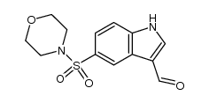 5-(morpholinosulfonyl)-1H-indole-3-carbaldehyde Structure