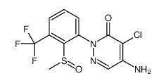 5-amino-4-chloro-2-[2-methylsulfinyl-3-(trifluoromethyl)phenyl]pyridazin-3-one结构式