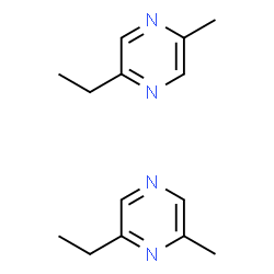 2-Ethyl-5-methylpyrazine mix 2-Ethyl-6-methylpyrazine Structure